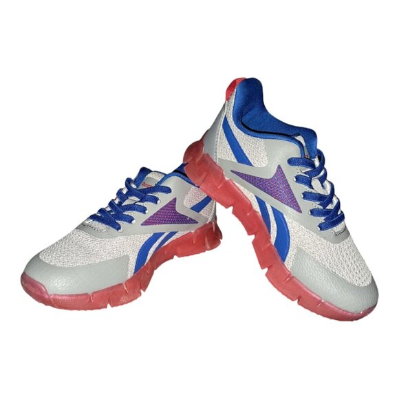 NWT Reebok Kids Zig N Flash Light-Up Casual Sneakers- Size:13 Little Kid (19 cm) - Picture 3 of 12